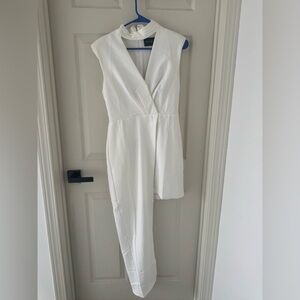 Do+Be Asymmetrical Cut Out Dress - White